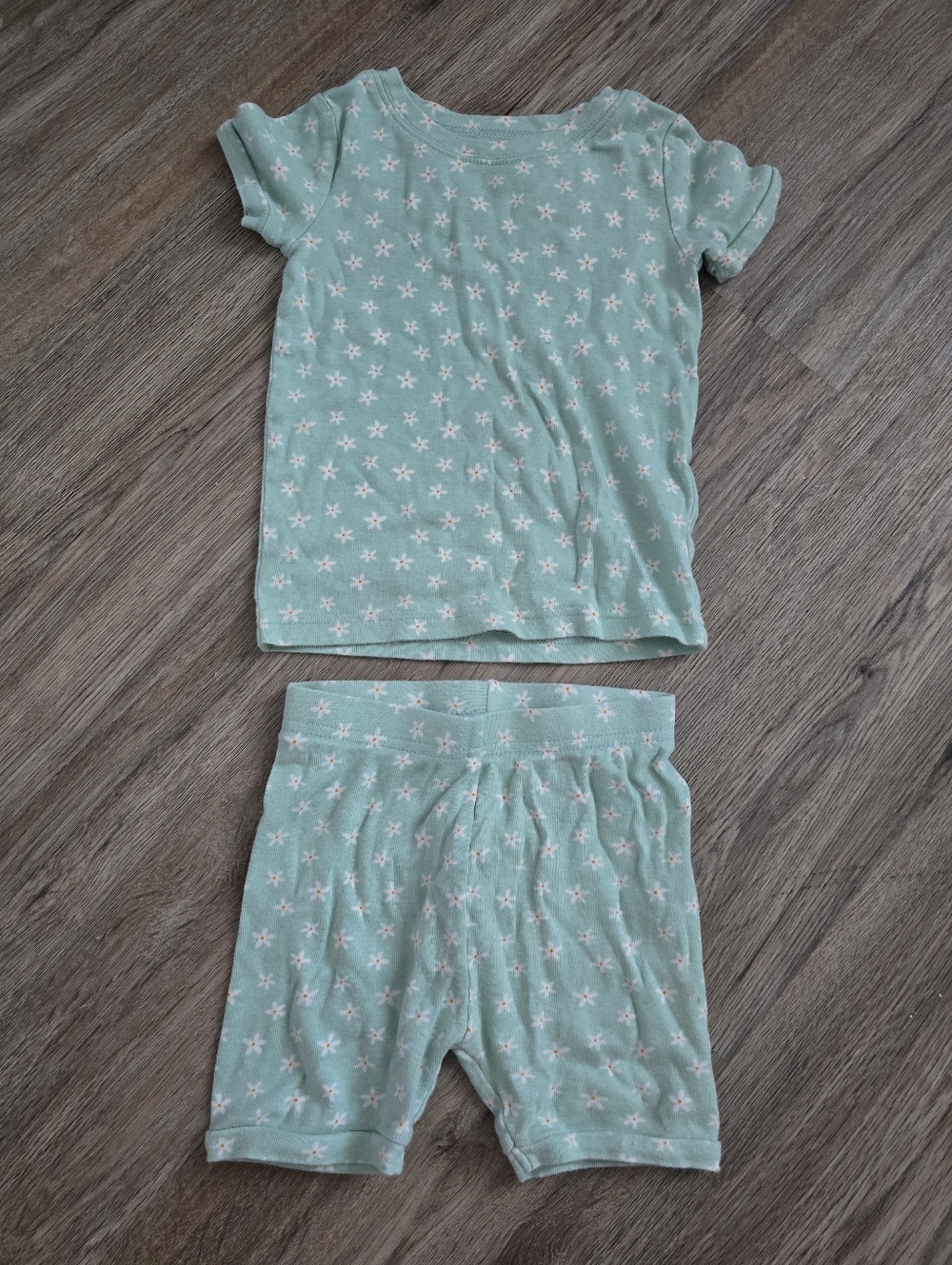 Old Navy Mint Green Star-Print Kids Pajama Set